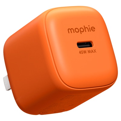mophie摩尔菲45W氮化镓安全快充便携可折叠插脚适用苹果新机充电器iPhone17ProMax充电头16Pro快充15手机14