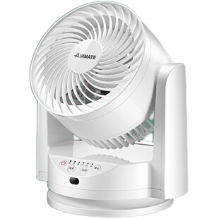 艾美特空气循环扇FB1562台扇卧室静音遥控台式家用电风扇小型便携