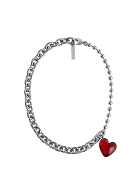 红色爱心项链theyknow琉璃