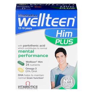 英国Vitabiotics薇塔贝尔wellteen青少年复合维生素鱼油男27.12月