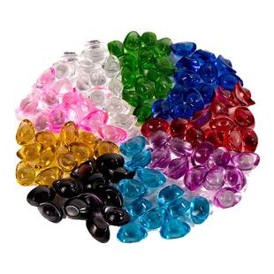 彩色水晶琉璃小金元宝招财开业礼品七宝石曼扎供佛聚宝盆摆件装饰