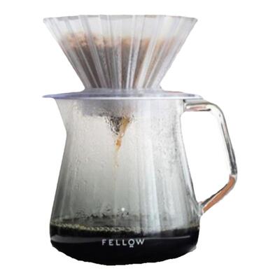 FELLOW 手冲V60折纸树脂滤杯组合透明玻璃分享壶