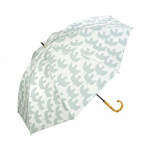 日本进口Wpc长柄伞晴雨防晒黑胶北欧花朵parasol防紫外线2026新款