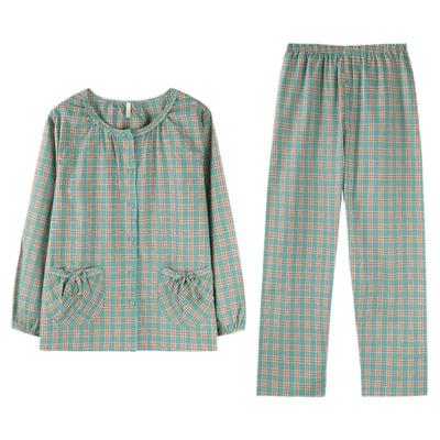 睡衣女士春秋款纯棉长袖家居服