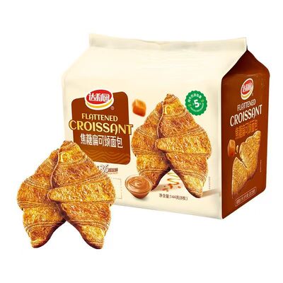 达利园压扁可颂面包16枚袋装零食