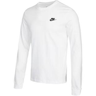 NIKE耐克男子AS M NSW CLUB TEE - LS运动休闲长袖T恤AR5194-100