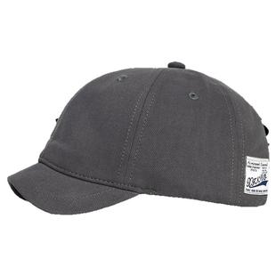 3cm短檐帽男软顶日系复古短沿鸭舌帽潮牌雅痞短帽檐小沿棒球帽子