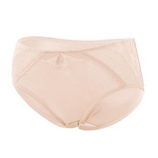 雅黛丽性感蕾丝中腰内裤女柔软细腻纯棉底裆吸湿透气高弹不勒无感