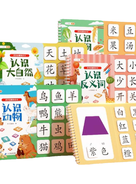 斗半匠识字启蒙游戏书可反复粘贴