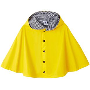 【品牌经典】法国小帆船Petitbateau婴儿黄色斗篷防风外套A04CK
