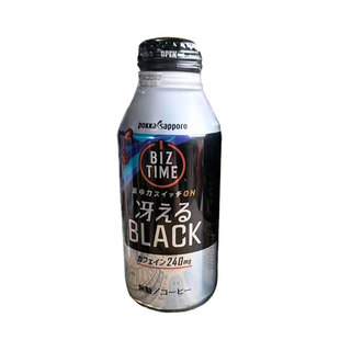 日本进口百佳pokka即饮黑咖啡铝罐装冰美式400g