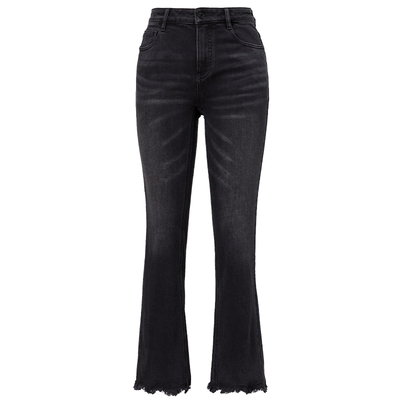 商场同款冬季高腰微喇裤