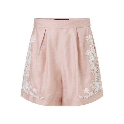 玫瑰蕾丝绣花	精致手工钉珠