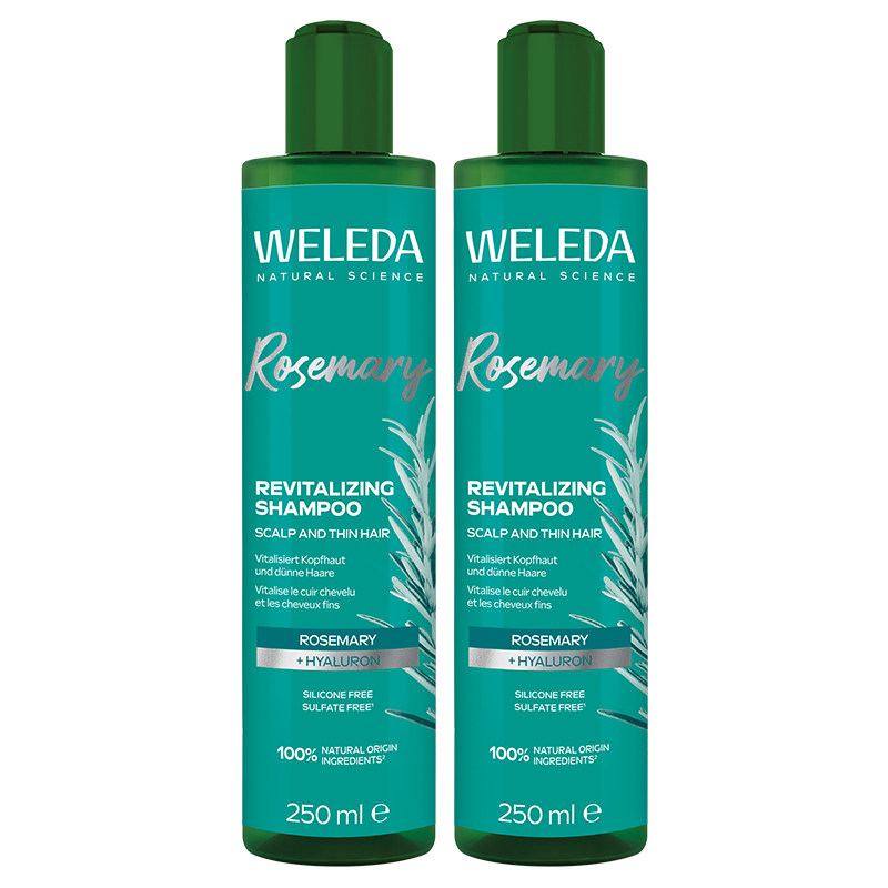 weleda维蕾德迷迭香洗发水液德国原装去油蓬松秀发500ml洗护套装