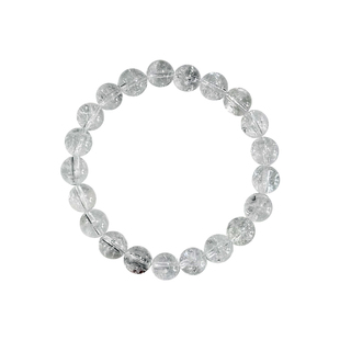 曦光里【高维】干净/正能量 带彩天然白阿塞白水晶手串链新年礼物