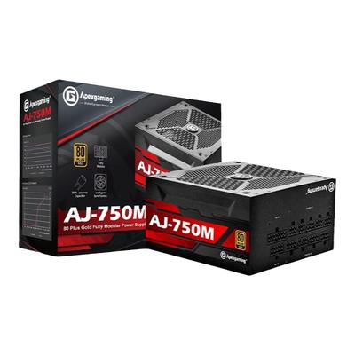 美商 艾湃电源AJ650 750 850全模组电源全日系电容80PLUS金牌认证