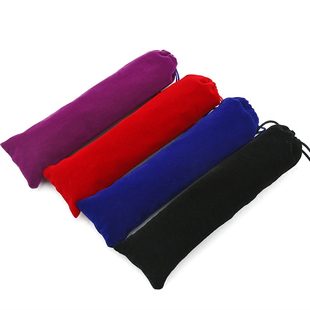 细长款束口绒布袋 梳子礼品包装袋 厂家 定制  发簪发饰礼品袋