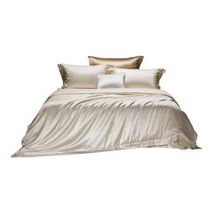 罗莱家纺新品套件100支高支贡缎提花被套轻奢四件套高端床品送礼