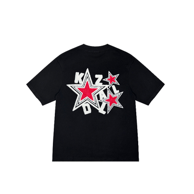 KZDALL夏季短袖毛巾绣星星男女