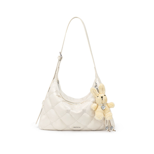 欧时纳华夫hobo包包女式2026新款松弛感软皮腋下包通勤单肩斜挎包