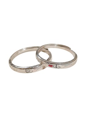 GUOLIAN情侣对戒999足银小众