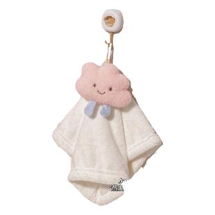 可爱擦手巾吸水挂式擦手毛巾卫生间厨房洗手布插手加厚儿童擦手帕