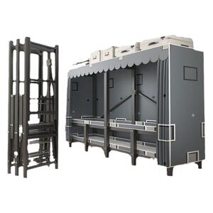 衣柜家用卧室免安装折叠简易布衣柜出租房用全钢架结实耐用衣橱