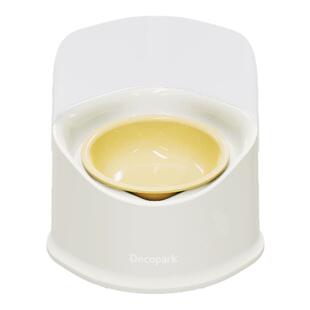 Decopark呆可趴可方圆碗超大碗口宠物碗防打翻斜口护颈扁脸猫食盆