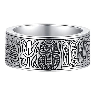 NATIVE STRANGER古埃及图案戒指925银