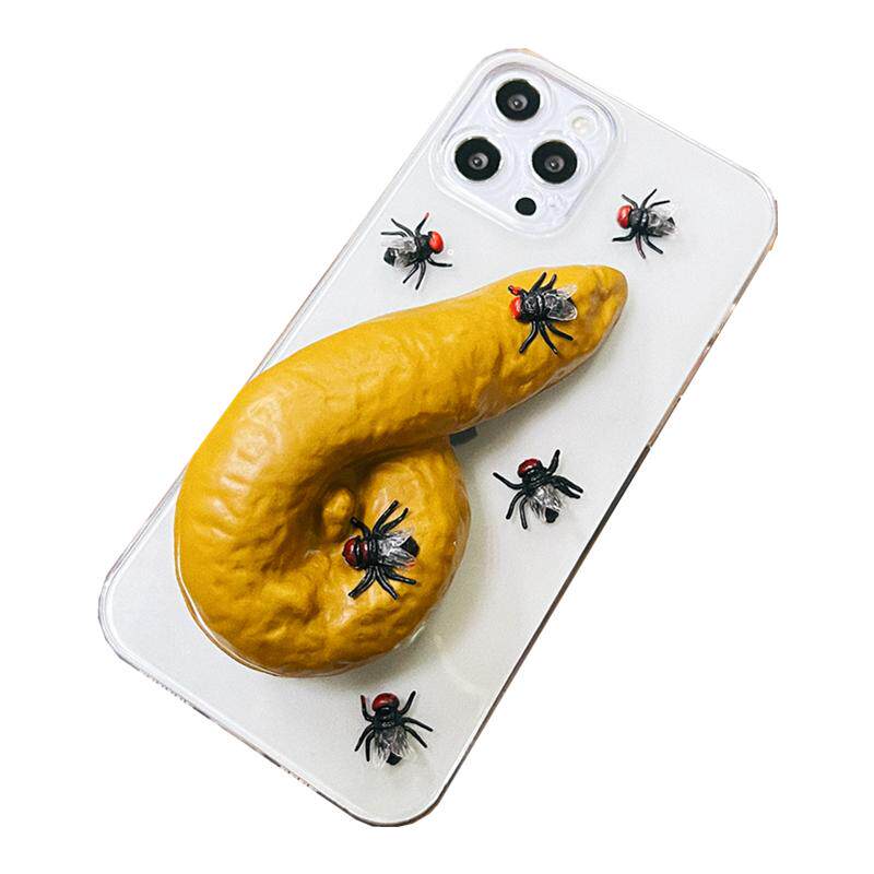 apple苹果14立体粑粑手机壳透明