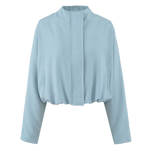BM MICN「肯豆jacket」休闲老钱调性 肯豆半立领夹克利落薄外套女