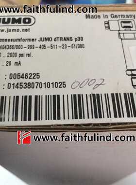 议价JUMO 00546225 久茂压力传感器 404366/000 dTRANS P30 2000p