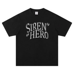 美式复古oversize重磅纯棉宽松短袖t恤男女夏季潮牌嘻哈情侣上衣