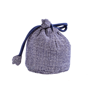 日式  手织老布加厚主人杯收纳袋旅行便携茶具包快客杯袋  可定制