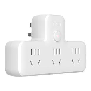 得力插座转换器品字面板多孔拓展插线板多功能插座一转三插位插排