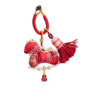 马年手工宋锦挂件车挂钥匙扣书包包diy配件装饰挂饰挂链