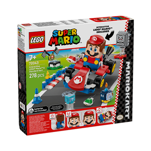 【8月新品】LEGO乐高72043马力欧卡丁车乐高马力欧和标准型卡丁车