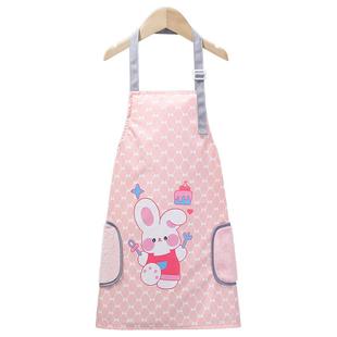 儿童绘画围裙画画罩衣防水防脏美术反穿衣宝宝幼儿园吃饭围兜饭兜