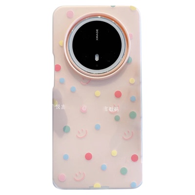 ins风彩色波点笑脸适用华为mate70pro手机壳新款高级感mate60网红爆款手机壳mate50/40/30防摔外壳保护套女