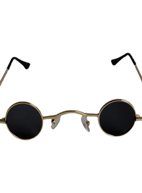 迷你小眼镜男潮小镜片墨镜圆形复古小框眼睛网红大佬个性太阳镜女