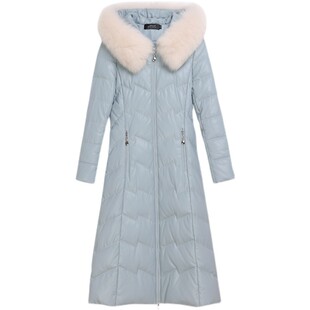 真皮羽绒服女中长款2026冬季新款韩版修身绵羊皮大码皮衣皮草外套
