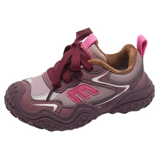 小米步女童运动鞋2025冬季新款儿童加绒鞋子男童户外徒步鞋学生鞋