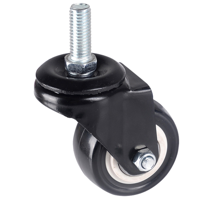 万向轮1.5寸2寸丝杆静音脚轮