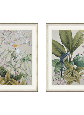 植物乡村客厅装饰画简美可定制