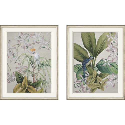 速壹现代美式轻奢客厅装饰画简美壁画法式田园乡村兰花鸟植物挂画