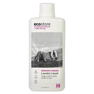 ecostore宜可诚新西兰进口原装天竺葵甜橙洗衣液持久留香清洁1L装