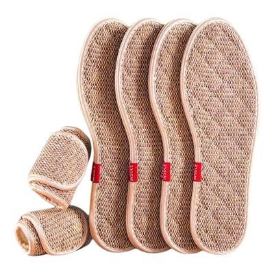 艾草棉麻防臭透气吸汗鞋垫