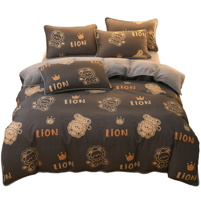 纯棉被套加绒法兰绒单面绒