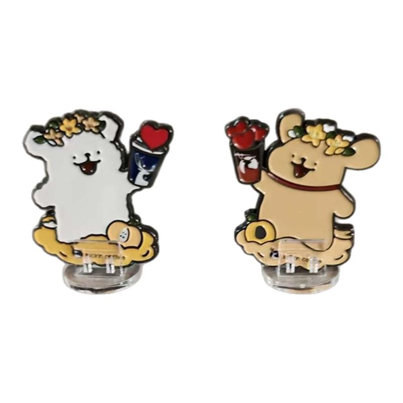 透明亚底座立牌夹2mm固定夹卡片卡牌固定夹展示架立式桌游展示架