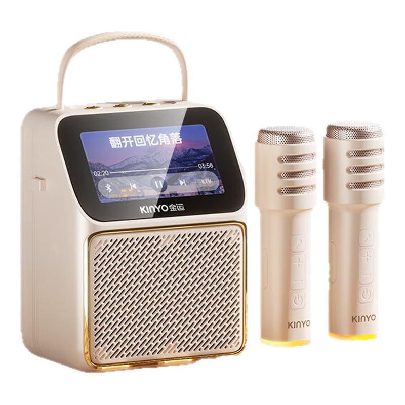 K800歌词音箱家用K歌话筒音响一体麦克风家庭ktv套装蓝牙带显示屏